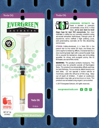 Evergreen Extracts Yoda OG Clear Distillate