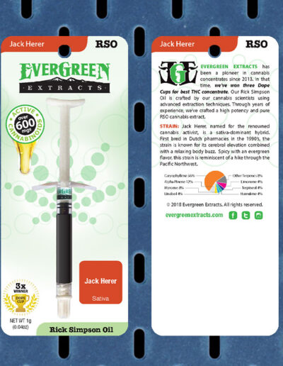 Evergreen Extracts Jack Herer RSO